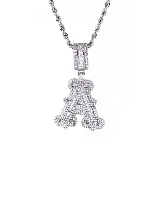 Zawieszka Gothic Alphabet Silver "A"