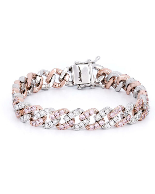 Bransoletka Flora Cuban Silver 9mm