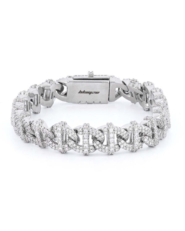 Bransoletka Geometric Silver 10mm