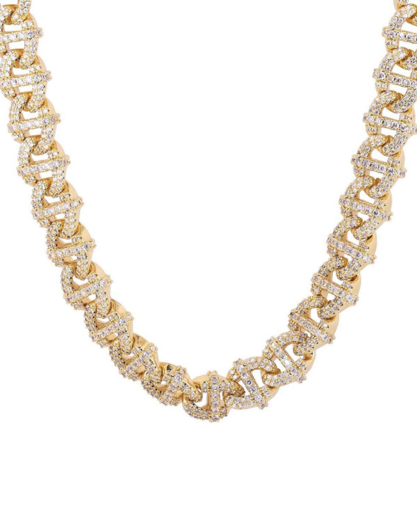 Łańcuch Geometric Gold 10mm
