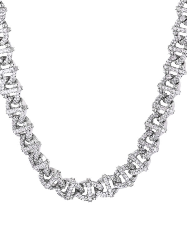 Łańcuch Geometric Silver 10mm