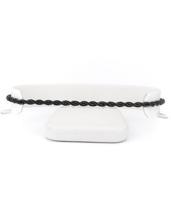 Bransoletka Rope Black 3mm