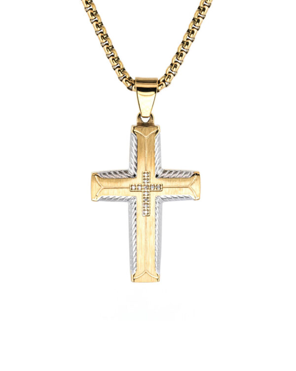 Zawieszka Cast Cross Gold
