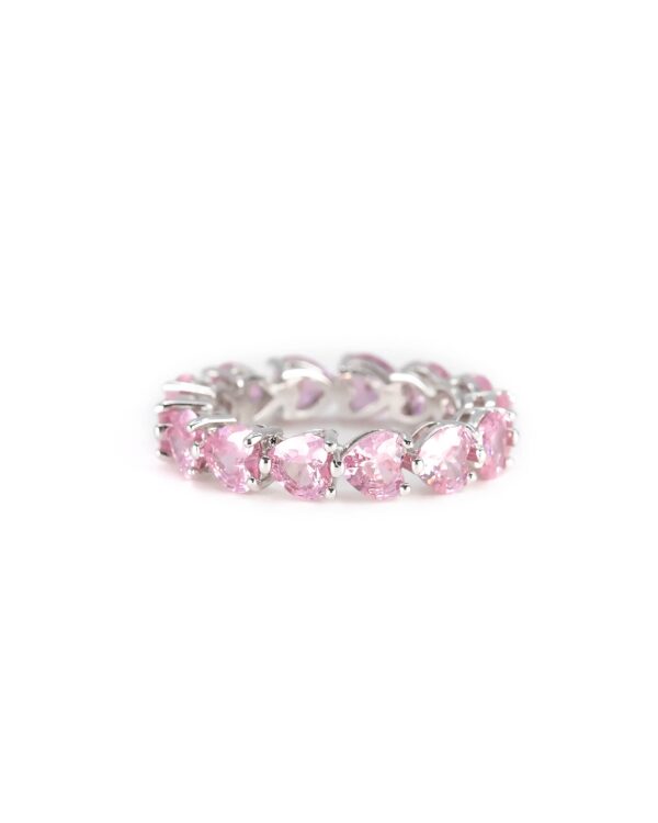 Pierścionek Coralia Pink-Silver