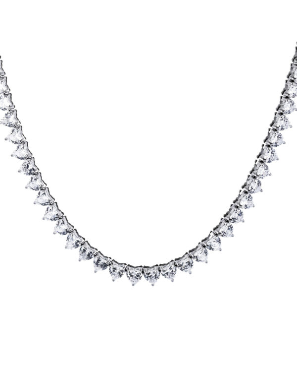 Łańcuch Tennis Heart Silver 5mm