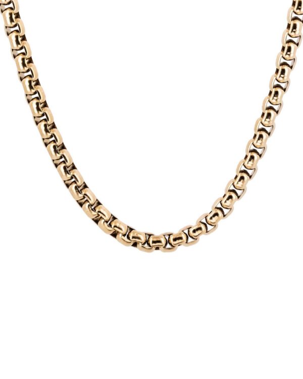 Łańcuch Kostka 5mm Gold