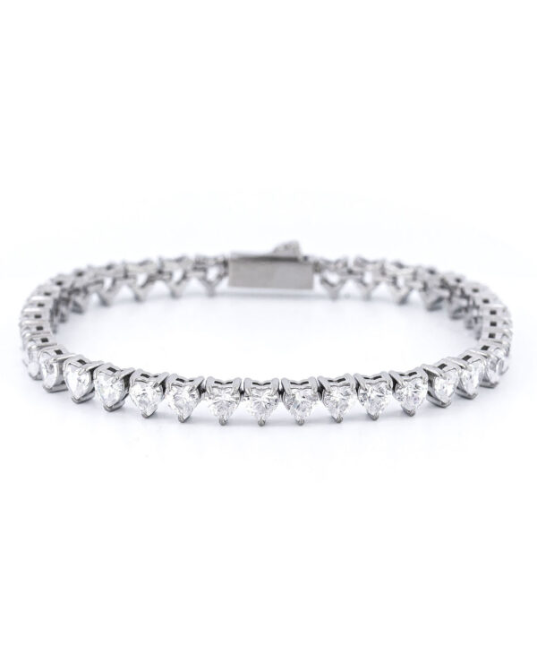 Bransoletka Tennis Heart Silver 5mm