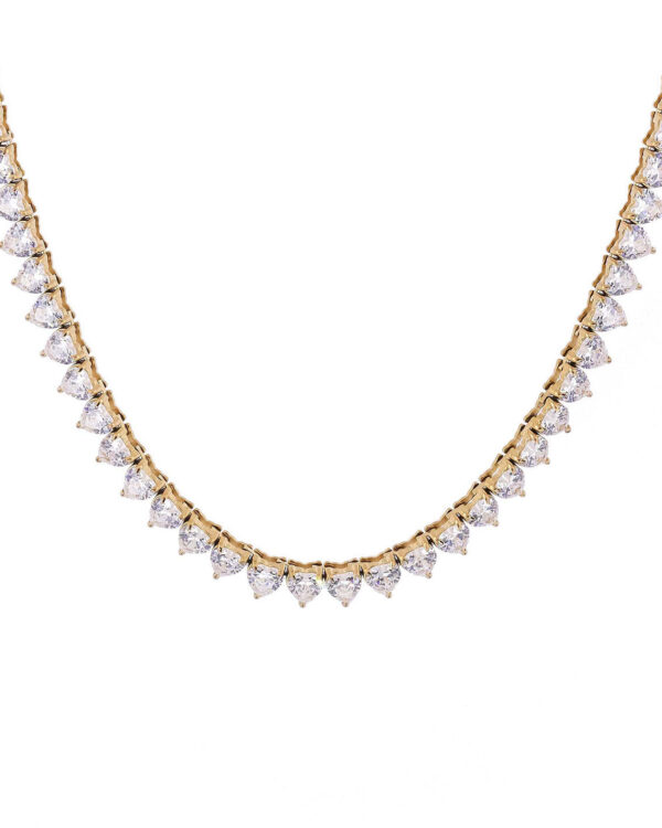 Łańcuch Tennis Heart Gold 5mm